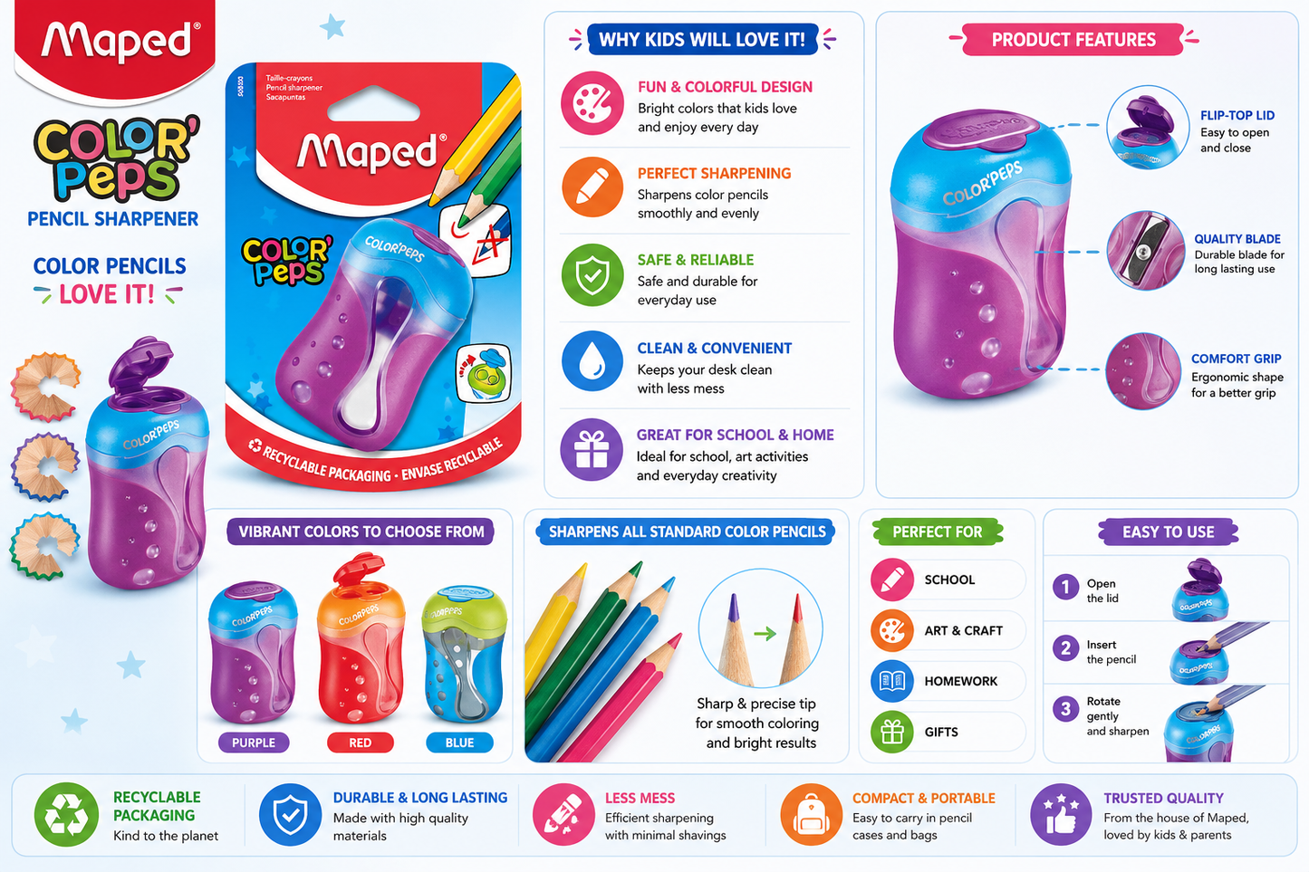 Maped Color'Peps Pencil Sharpener