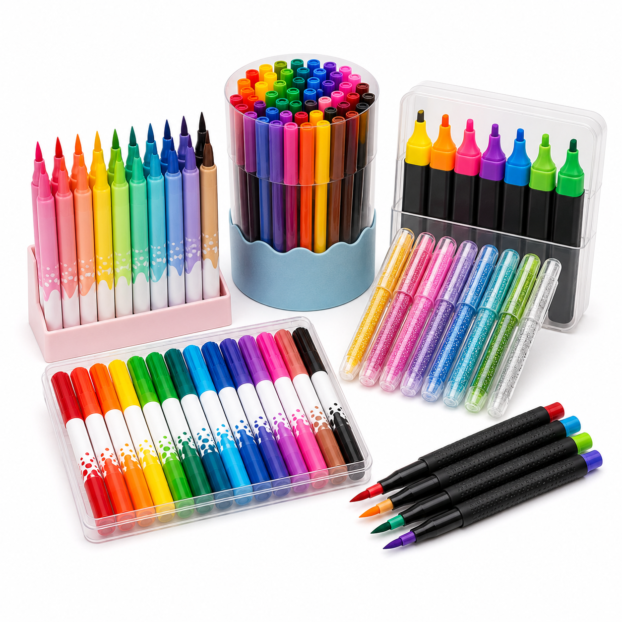 colour, sketch pens, markers