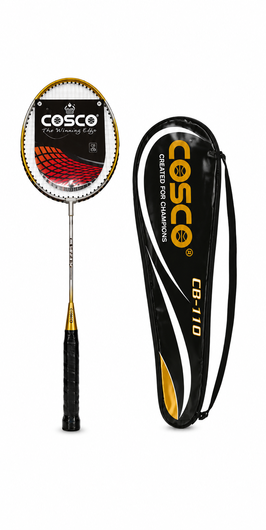 COSCO CB-110 Yellow Aluminium Badminton Racket