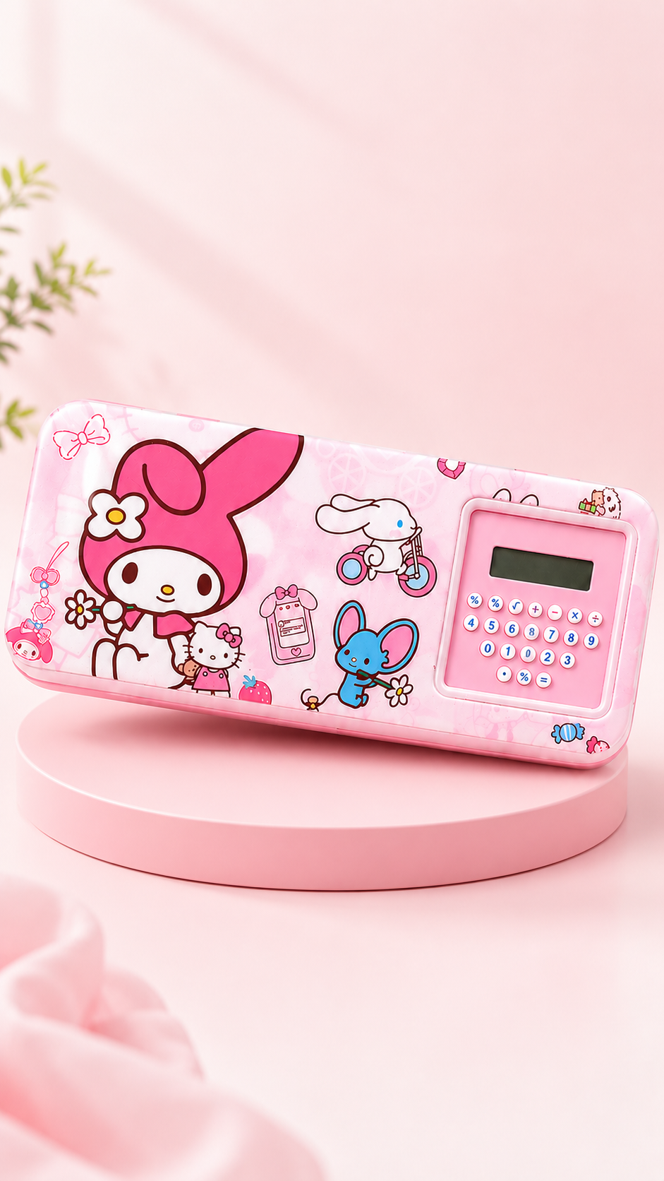 Cute Cartoon Calculator Pencil Box for Kids