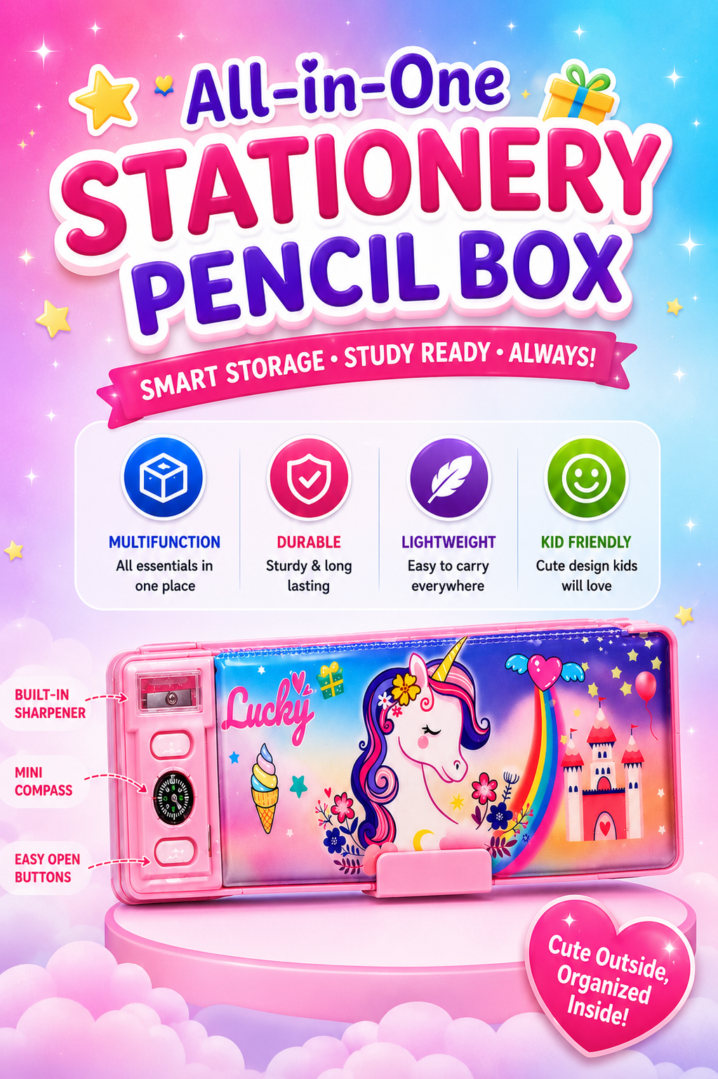all in one stationery box