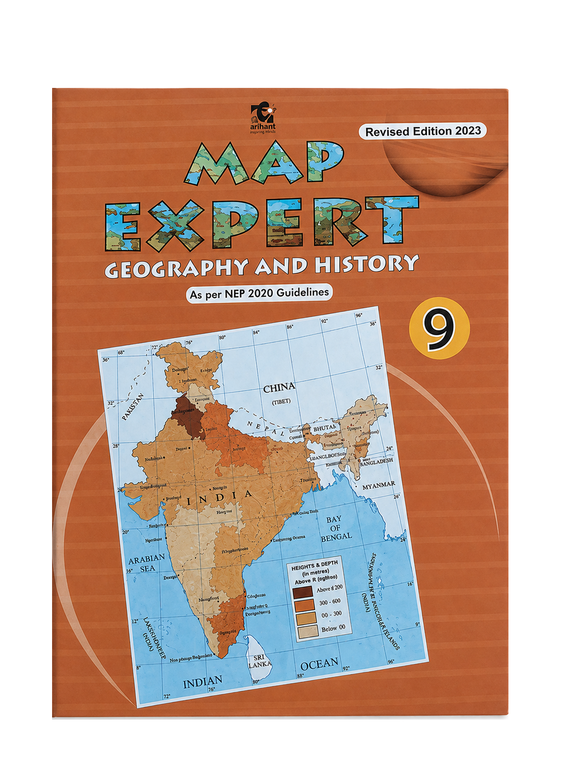 MAP EXPERT Class 9 Geography & History | CBSE & NCERT Practice Book