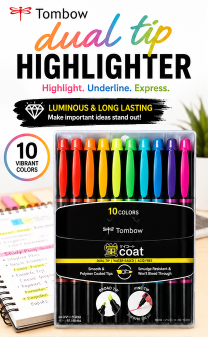 Tombow dual tip highlighter