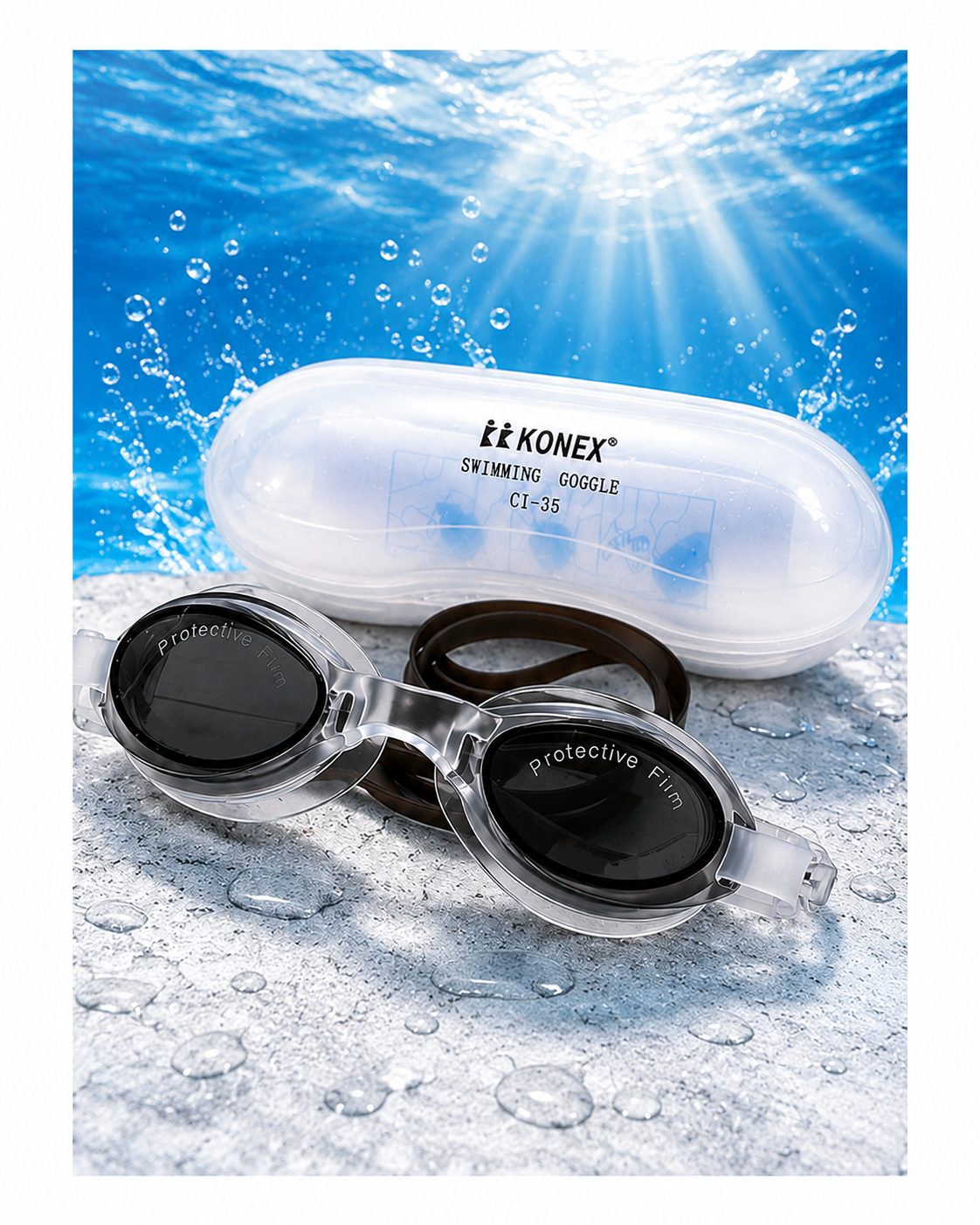KK Konex CI-35 Anti-Fog Swimming Goggles
