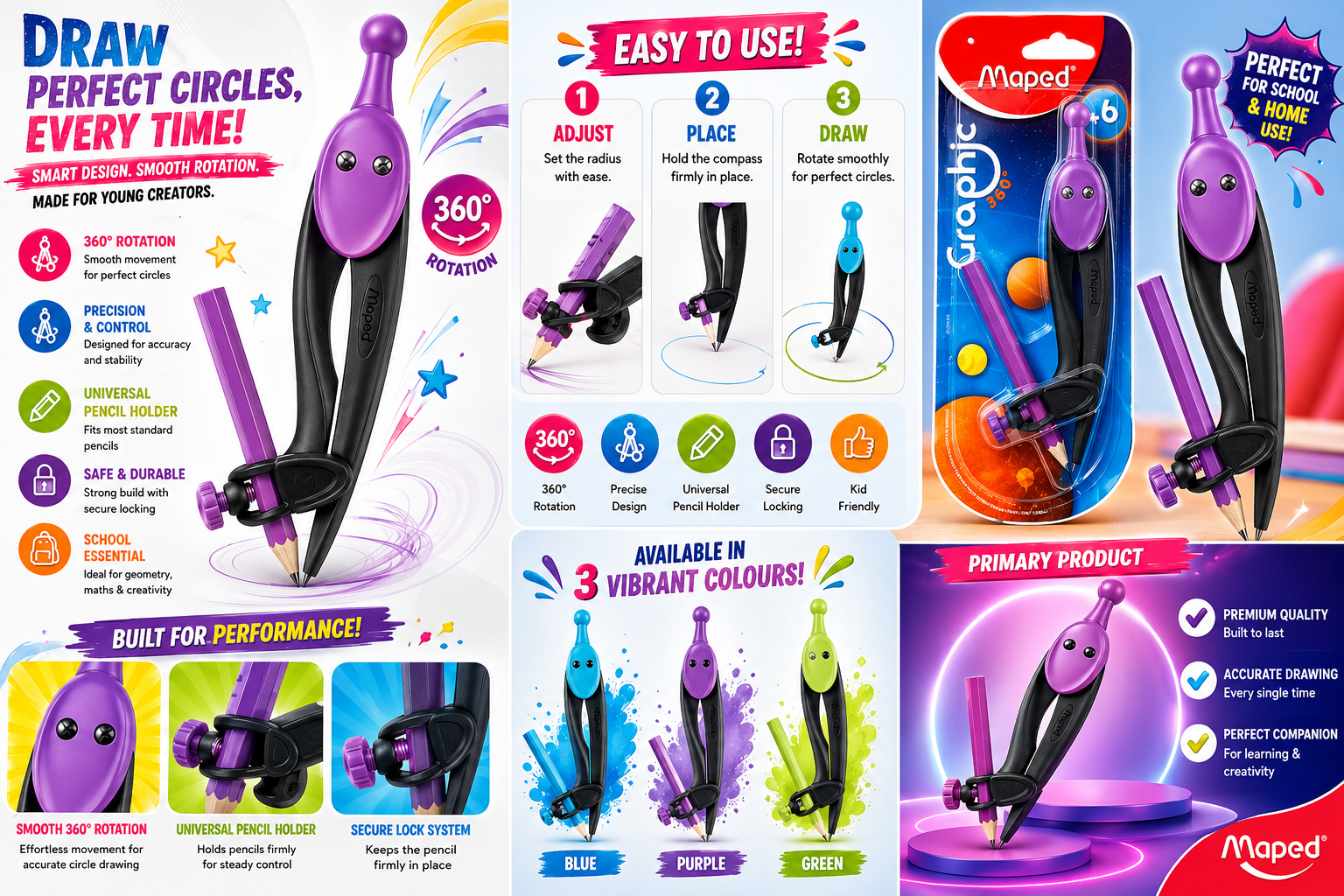 Maped Geometry Tools,Maped Stationery India