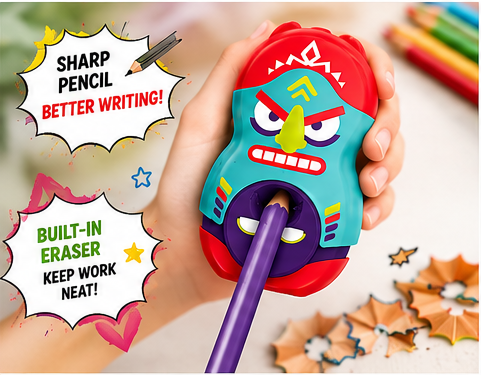 Maped Duo Eraser Sharpener,Maped 2 in 1 Pencil Sharpener