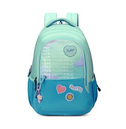  Skybags Glitter 02 School BP Green 