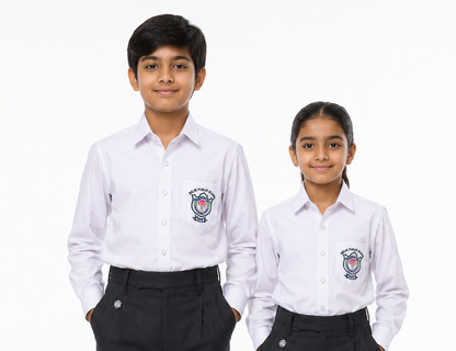 DPS Full Sleeves White Shirt for Boys and Girls*