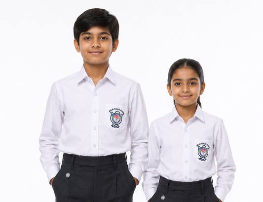 DPS Full Sleeves White Shirt for Boys and Girls*