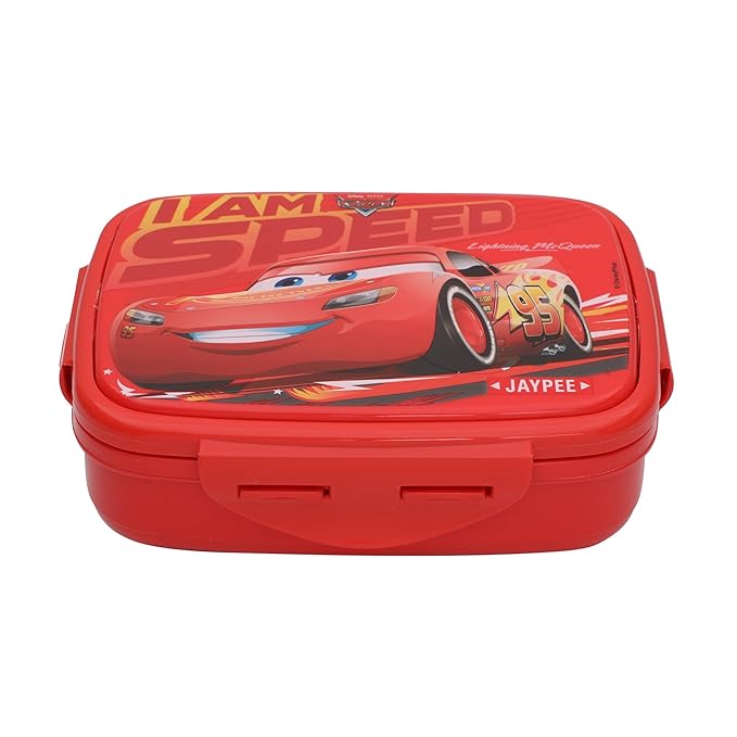 JAYPEE Disney Speed Car 600ml| SteelTek Insulated Stainless Steel Lunch Box