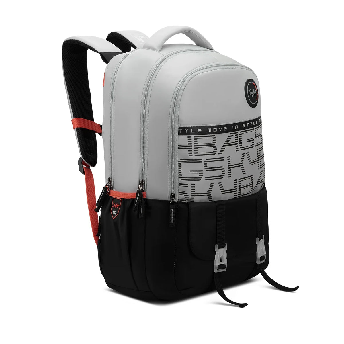 Skybags Aero Pro Hot Box Black-Grey School Backpack |38L