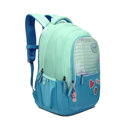 Skybags Glitter 02 Green School Backpack | 37L