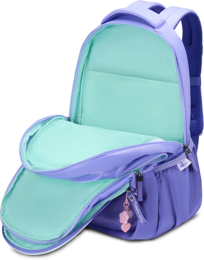 Skybags Glitter 01 Purple School Backpack for Everyday School Use | 37L