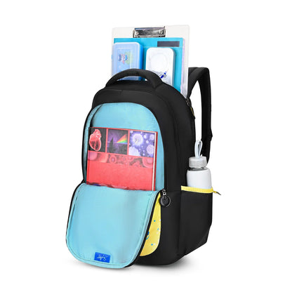 Skybags Manga Fire-N-Ice Black School Backpack | 27L