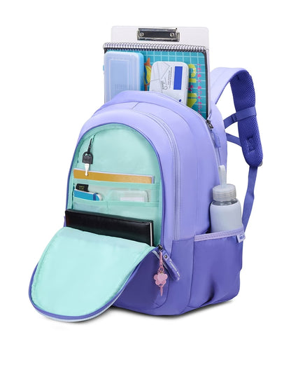 Skybags Glitter 01 Purple School Backpack for Everyday School Use | 37L