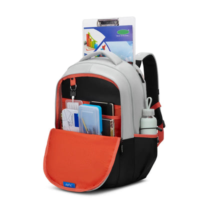 Skybags Aero Pro Hot Box Black-Grey School Backpack |38L
