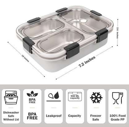 Insulated Stainless Steel Lunch Box for Students