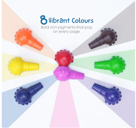 My first crayons,maped colors